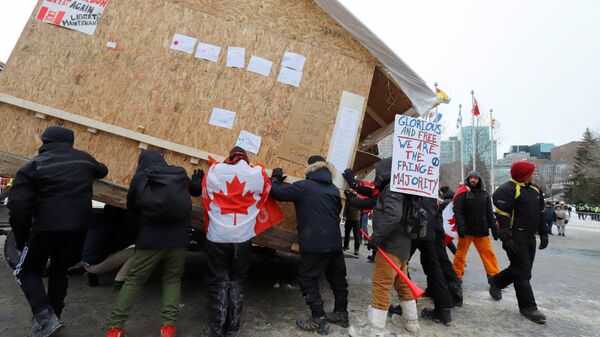カナダの抗議者 - Sputnik 日本