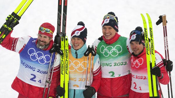 クロスカントリースキー男子4×10キロリレー　ロシアが金メダル　北京冬季五輪 - Sputnik 日本