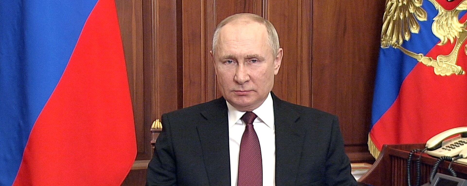 Президент РФ Владимир Путин во время обращения - Sputnik 日本, 1920, 05.03.2022