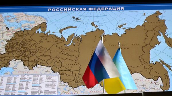 Государственные флаги России и Украины. - Sputnik 日本
