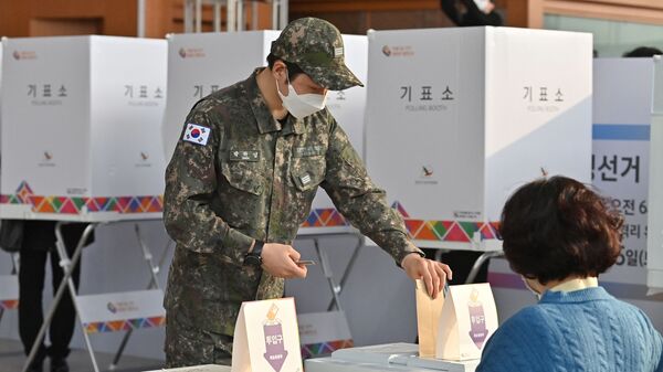 韓国大統領選挙前夜：有権者の投票先は二分化 - Sputnik 日本