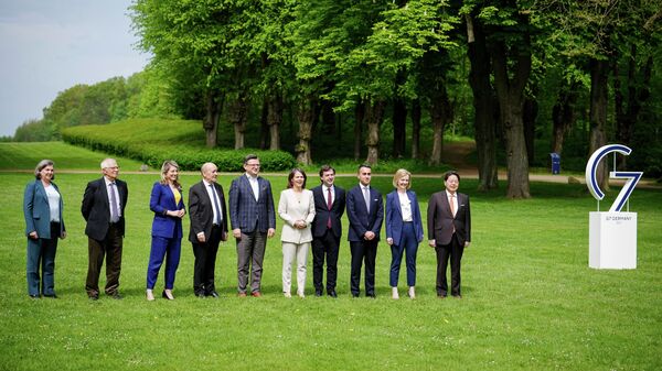 Групповое фото на встрече министров иностранных дел G7 в Германии - Sputnik 日本