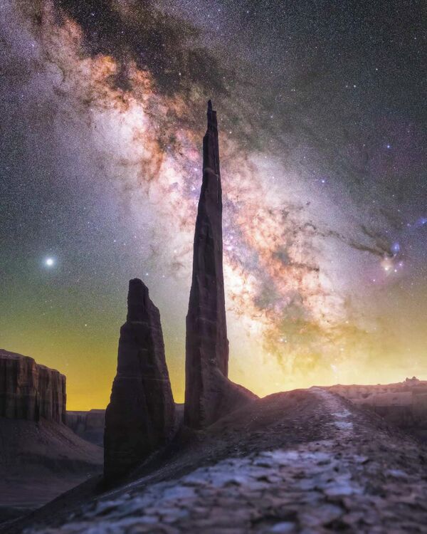 トップ25入選作品『Starlit Needle』　Spencer Welling氏（米国）ユタ州の砂漠で撮影 - Sputnik 日本
