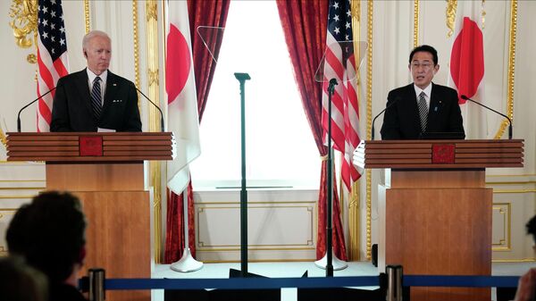 岸田文雄首相と記者会見するジョー・バイデン米大統領（東京) - Sputnik 日本