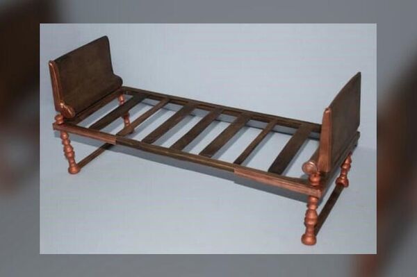発掘されたベッドの復元モデル - Sputnik 日本