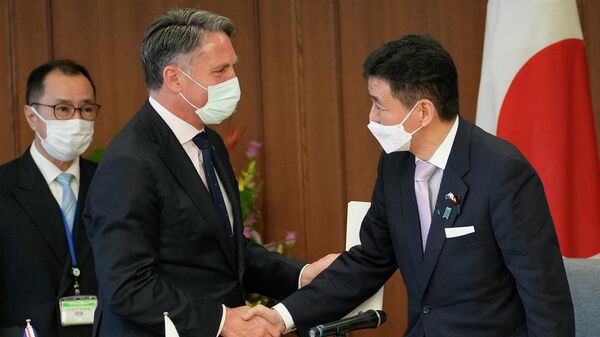 豪州のマールズ副首相兼国防大臣と岸防衛大臣が東京で会談  - Sputnik 日本