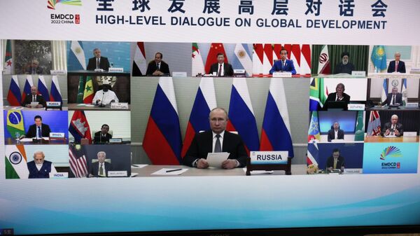 BRICSプラスの首脳会談に参加するプーチン大統領 - Sputnik 日本
