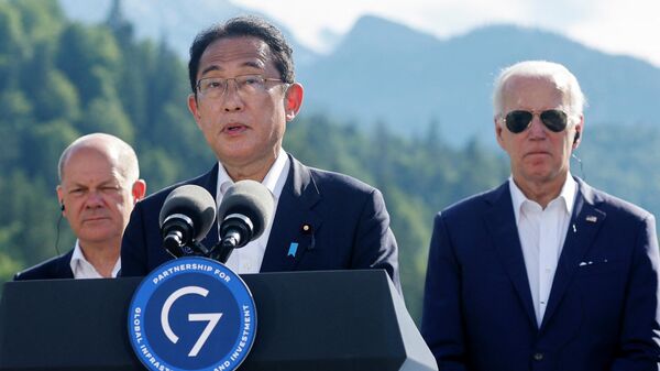 ドイツで開催されたG7サミットでの岸田文雄首相 - Sputnik 日本