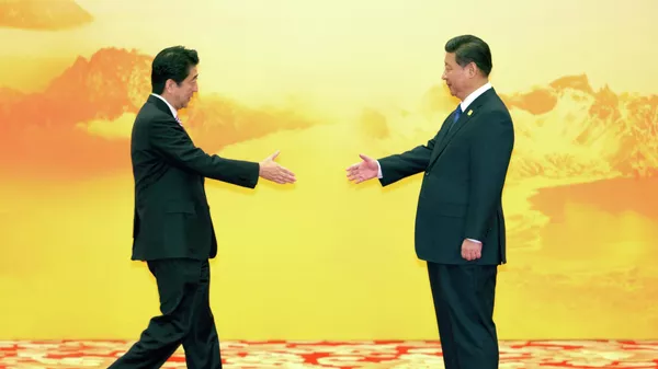 安倍元首相と習主席 - Sputnik 日本