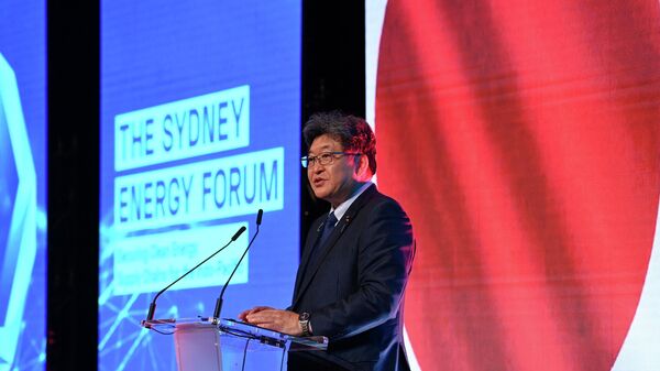 萩生田氏は13日、シドニー・エネルギー・フォーラムに合わせて行われた日米豪印4カ国（クアッド）のエネルギー相会合にて - Sputnik 日本