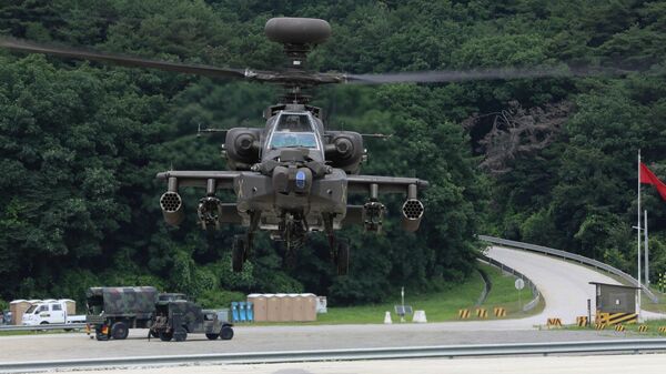 韓国軍運用の攻撃ヘリ「アパッチ」 - Sputnik 日本