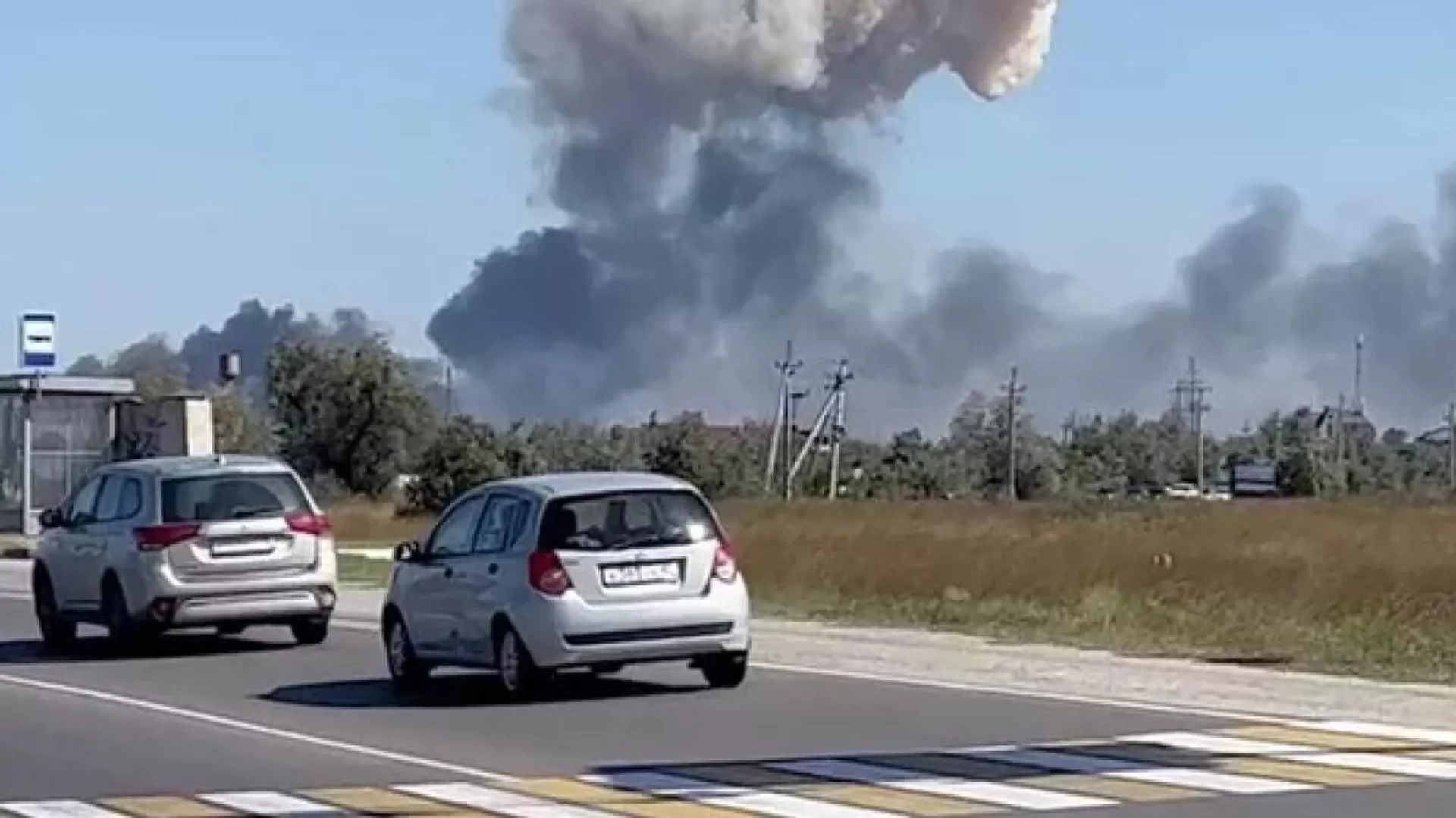 クリミアで爆発