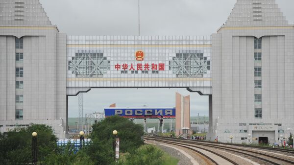 中国とロシアの国境地点　満洲里市とシベリアを結ぶ鉄道路線にて - Sputnik 日本