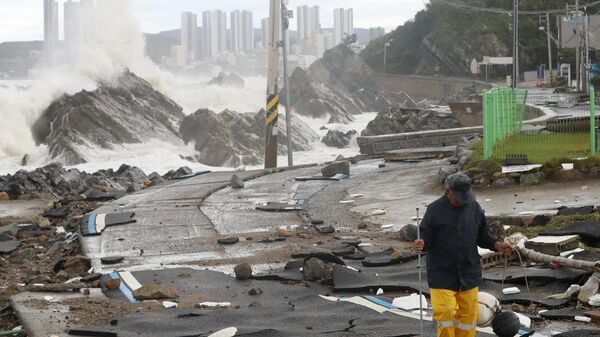 台風11号直撃の韓国　大きな被害 - Sputnik 日本