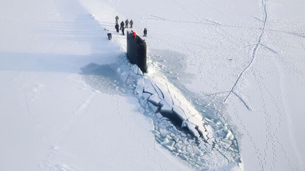 アラスカの氷上に姿を現した米海軍の潜水艦 - Sputnik 日本