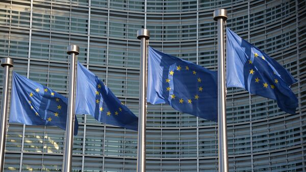 Флаги ЕС в Брюсселе - Sputnik 日本