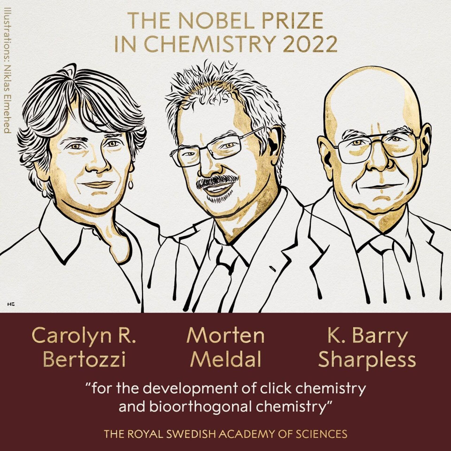 2022年のノーベル化学賞の受賞者が発表 - 2022年10月5日, Sputnik 日本