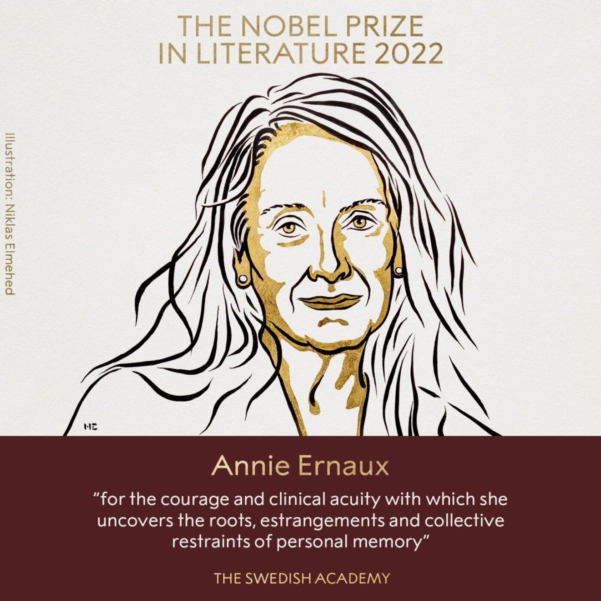 2022年のノーベル文学賞には、フランスの作家アニー・エルノー氏に決定した。 - Sputnik 日本, 1920, 06.10.2022