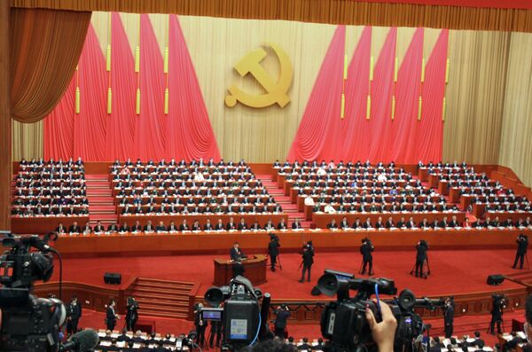 中国共産党第20回党大会の様子（中国・北京、16日） - Sputnik 日本