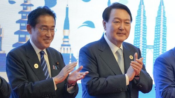 韓国の尹大統領と日本の岸田首相 - Sputnik 日本