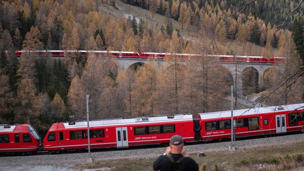 スイスの1905メートルの列車 - Sputnik 日本