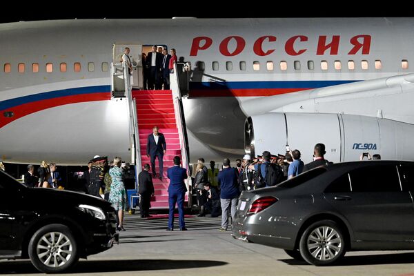 G20サミット出席のためングラ・ライ国際空港に到着したロシアのセルゲイ・ラブロフ外相（13日） - Sputnik 日本