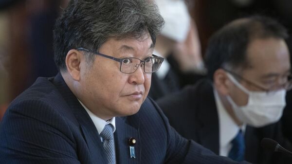 Министр экономики, торговли и промышленности Японии Коичи Хагиуда в Вашингтоне - Sputnik 日本