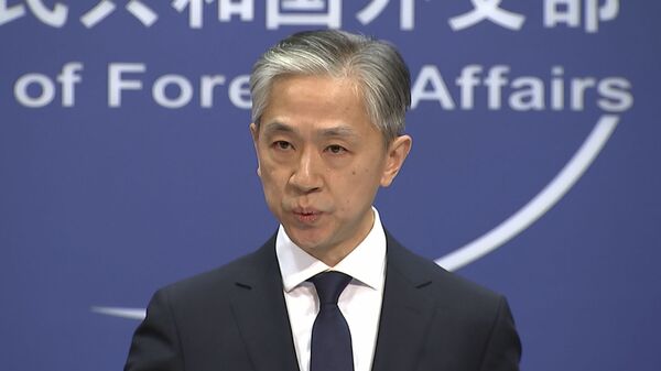 Пресс-секретарь Министерства иностранных дел Китая Ван Вэньбинь - Sputnik 日本