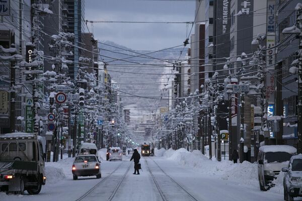 雪に覆われた札幌市 - Sputnik 日本