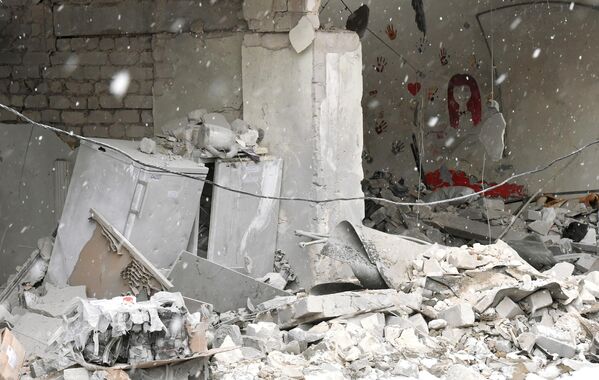 ウクライナ軍の「ハイマース」による攻撃で破壊された病室（ルガンスク人民共和国・ノボアイダル、29日） - Sputnik 日本