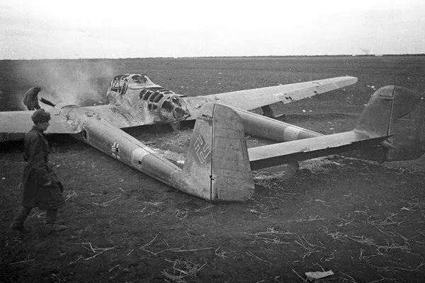 撃墜されたドイツ軍の偵察機(1942年10月) 撃墜されたドイツ軍の偵察機(1942年10月) - Sputnik 日本