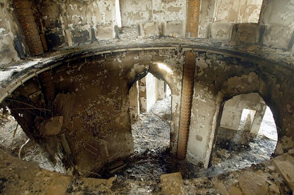 米軍に破壊されたサダム・フセインの故郷・アル＝アウジャ村の宮殿（2003年4月） - Sputnik 日本