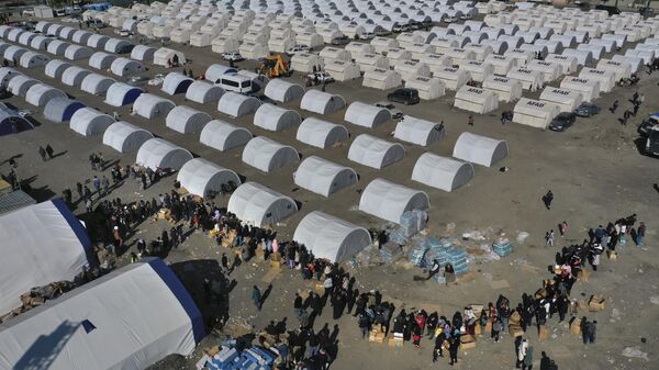 トルコの被災者の一時避難所 - Sputnik 日本