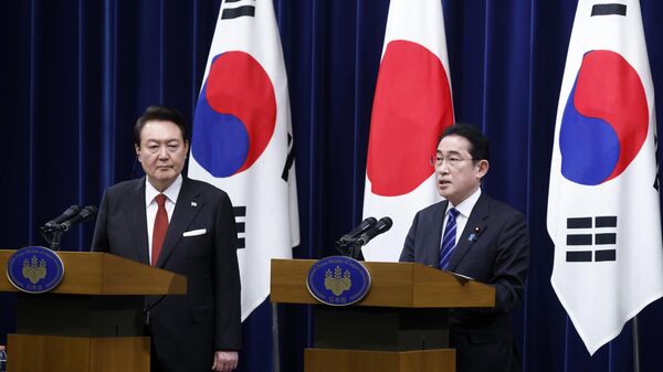 韓国の尹錫悦大統領と日本の岸田首相 - Sputnik 日本