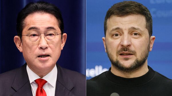 岸田文雄首相とウクライナのヴォロディミル・ゼレンスキー大統領 - Sputnik 日本