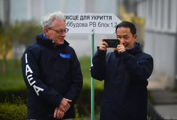 ザポロジエ原発に到着した国際原子力機関(IAEA)代表団(29日) ザポロジエ原発に到着した国際原子力機関(IAEA)代表団(29日) - Sputnik 日本