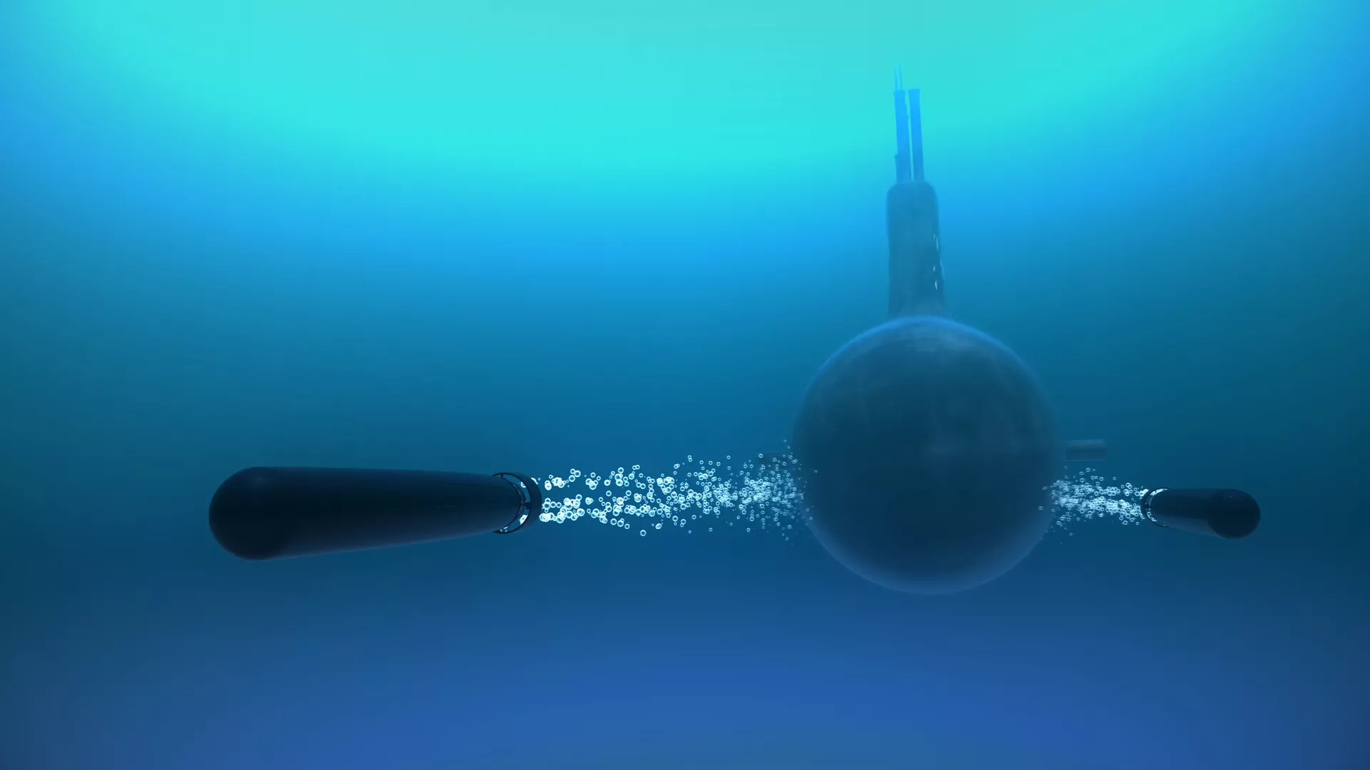 潜水艦から発射される魚雷