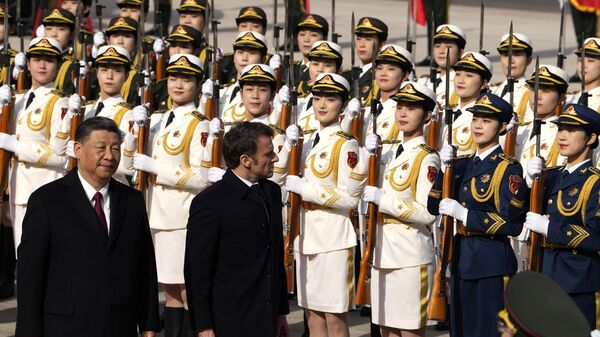 フランスのマクロン大統領と中国の習近平国家主席 - Sputnik 日本