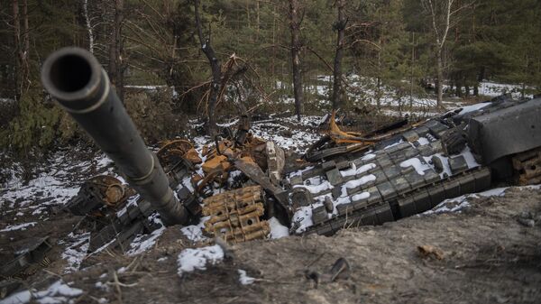 破壊されたウクライナの戦車 - Sputnik 日本