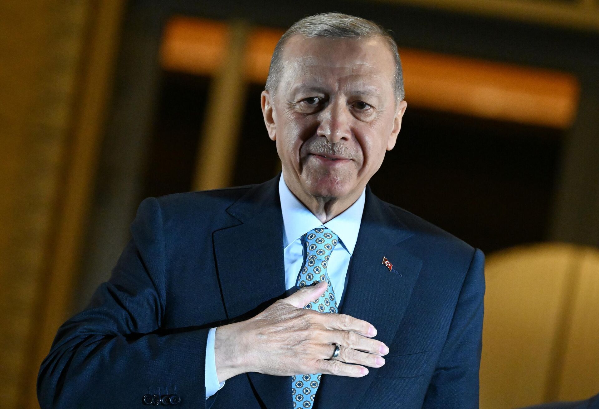 Действующий президент Турции Реджеп Тайип Эрдоган в Анкаре - Sputnik 日本, 1920, 22.11.2023