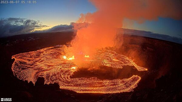 Извержение вулкана Килауэа на Гавайях - Sputnik 日本
