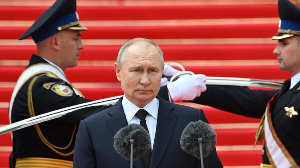 演説するプーチン大統領 - Sputnik 日本