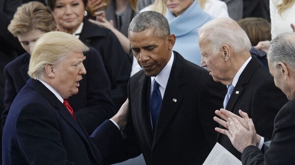 左からトランプ前大統領、オバマ元大統領、バイデン大統領 - Sputnik 日本