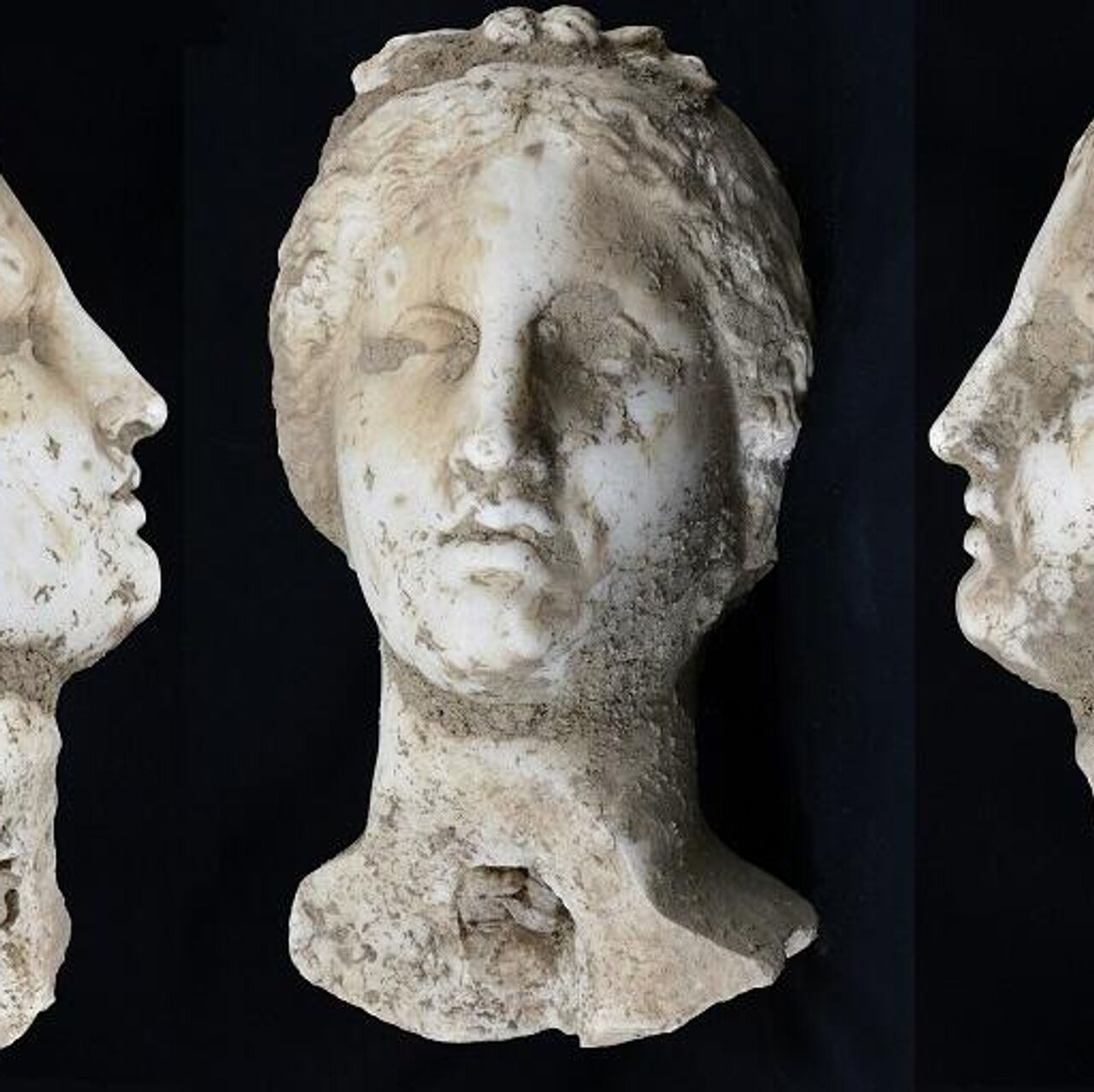 イタリア製 古代ローマ女性彫刻像 大理石像 高さ41cm イタリア製 古代ローマ女性彫刻像 大理石像 高さ41cm ローマ 市の壁の