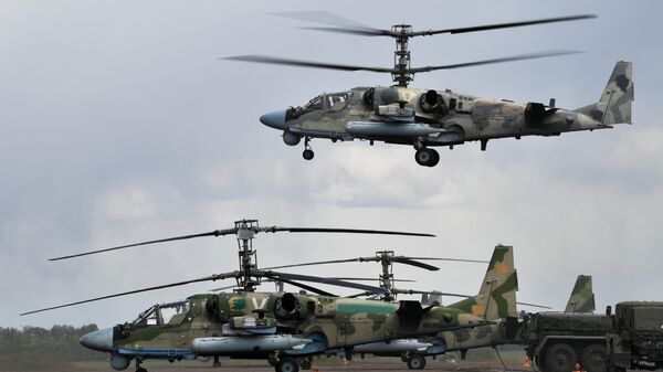 ロシア軍の攻撃ヘリコプター「Ka-52 アリガートル」 - Sputnik 日本