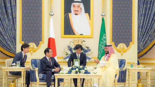 岸田首相とサウジのムハンマド皇太子  - Sputnik 日本