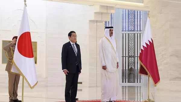 日本の岸田首相とカタールのタミーム首長 - Sputnik 日本