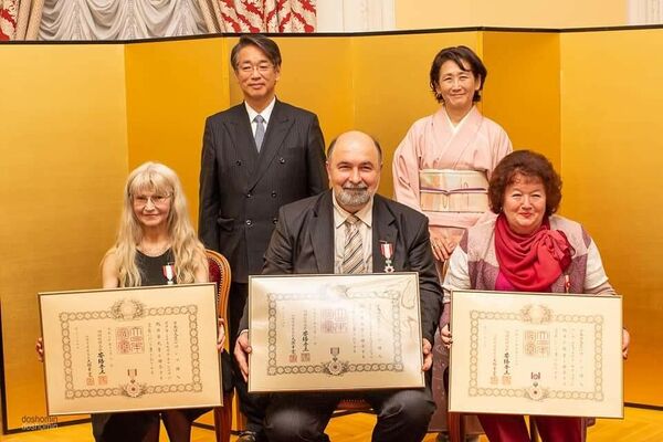 2019年（令和1年）の旭日単光章を授与されるロマン・スヴィリドフ氏 - Sputnik 日本