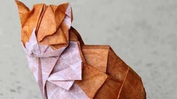 折り紙で作った「猫」 - Sputnik 日本