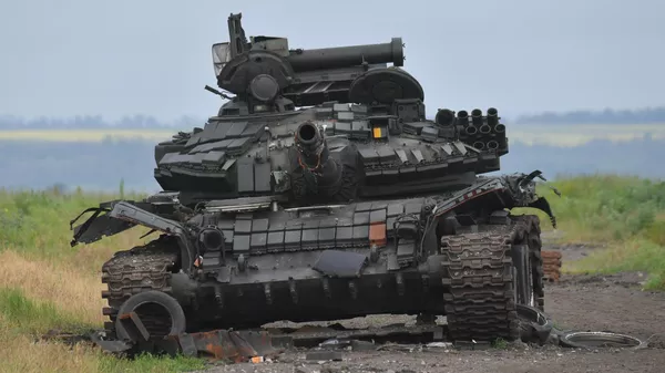 破壊されたウクライナ軍の戦車 - Sputnik 日本